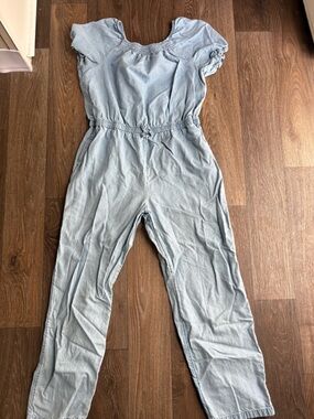 wonder nation Light Blue Pull-On romper